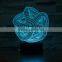 3D Optical Lamp Night Light Abstract Rotating 7 RGB Light Colors 10 LEDs AA Battery or DC 5V Mixed Lot