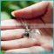 Fashion Women Jewelry Letter Silver Round Tag Pendant Chain Statement Necklace