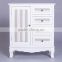 factory direct price wood furniture round accent table drawer cabinet with door