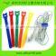 Self-locking double sided releasable injection hook cable ties