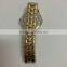 FS FLOWER - Middle East Country Watch All IP Gold Plated New Model Alloy Stone Watch Ladies