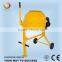 Horizontal Type Portable Mini Cement Mixer Machine with Bar Operation for Sale