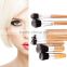 10pcs Bamboo Handle Synthetic Hair Makeup Brush Set Cosmetic Brushes Tool