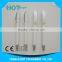 White Plastic Ball Pen Twist Action Pen With Bow Shape Clip