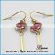 Fashion gold Gold Filled Women Crystal Earrings Ear Studs Jewelry Gift