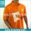 no minimum custom design orange color dri fit polo shirt
