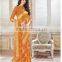 Glossy Cream Georgette Saree/party wear dresses online shopping .
