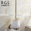 BAOGELI 12135 bathroom accessories toilet brush and holdert zine alloy toilet brush and holder