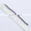 Wholesale jewelry sapphire gemstone tennis bracelet in white gold plated