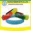 custom cheap embossed silicone wristband for events