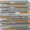 Golden honey slate mosaic and glass mosaic