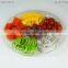 cheap disposable 6 compartment fruit packing plastic plates