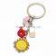 Acrylic keyring with flower inside manufacturer