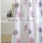 2016 latest designs metal eyelets printed sheer feather curtain