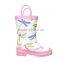 Girls Dragonfly Printed Rain Boot