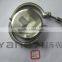 stainless steel 3'' tri clover clamp with end cap ferrule and gasket