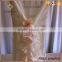 chiffon ruffled banquet chair cover for wedding party