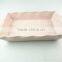 Stocklot light glaze rectangular shape ceramic bakeware with handles