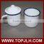 Good quality enamel camping mug logo printing custom enamel mug