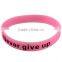New Silicone Rubber Elastic Sport Wristband Cuff Bracelet Bangle Glow In Dark