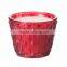 Crystal glass votive candle holder