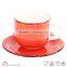 Cup Saucer silk screen high quality modern design top sale with strips relaxation style