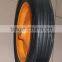 Solid rubber wheel with metal rim 13x3 size
