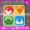 2017 Manufacturer of new kids animal toy wooden jigsaw puzzle maker W14D028