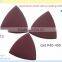 Peltate aluminium oxide sanding cloth