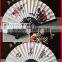 Personalized Cloth Folding Fans With Bamboo Ribs