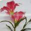 fake high quality wholesale silk cloth flower home decoration artificial tiger lily flowers