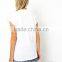 women white tshirt with short sleeves for wholesale