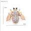 High End Metal Rhinestione Bee Brooch Diy Handwork Bee Brooch for Women Ball Gifts 2017