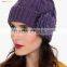 Women Knitted Cashmere Wool Winter Beanie Hat