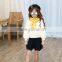 Wholesale Lantern Sleeve V Neck High Quality Girl Sweater Pullover