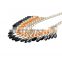 New Fashion Link Curb Chain Gold Plated Multicolor Beads Bib Statement Necklace 2016