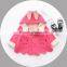 B40962A Little girls cute cat printing pocket coat