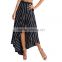 Wholesale Women Long Ethnic Asymmetrical Printed Maxi Skirt Ladies Wrap Beach Boho Skirts