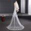 2017 wholesale new grance long lace bridal wedding veil Fashionable long Tulle HL23
