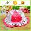 newborn baby kids plain bucket hat cap wholesale with bow string