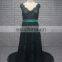 Wholesale V Neckline Cap Sleeve Two Tone Fat Women Patterns Of Lace Evening Dress