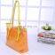 2016 Latest Summer Candy Color Clear Beach Tote Bags PVC Swim Handbag
