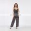 Mexican summer long chiffon casual women Jumpsuit with Small Spots Printed