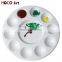 Watercolor Painting 11 Well Round Plastic Palette