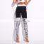 Letters printing black women leggings pants sports fitness yoga pants