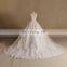 Noble Sweet Heart Graceful Lace Big Puff Long Train Sleeveless Wedding Dress 2016
