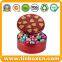 Cylindrical Chocolate Tin Boxes with Handle