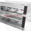 DH-2*3 Hot Display Showcase Electric Food Warmer Stainless Steel Display Showcase With 2 Shelves