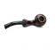 160mm Length Wooden Resin Short Tobacco Pipe With Small Red Bending Head for Smoking