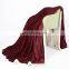 Amazon Hot Sale Wholesale High Quality Luxury Microfiber Polyester Solid Flannel Fleece Blanket